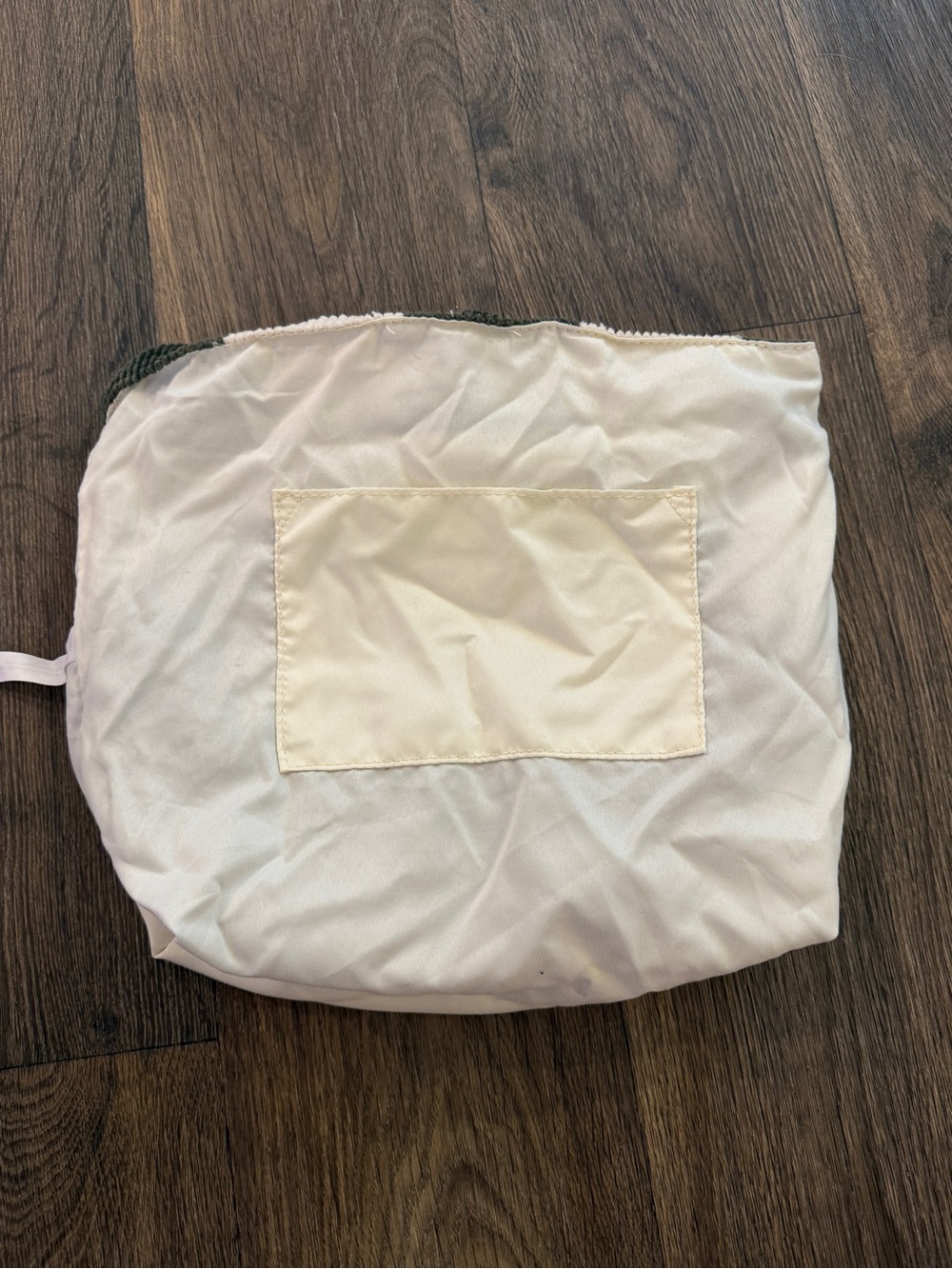 BDG Olive & Cream Checkerboard Corduroy Tote - Picture 7 of 8